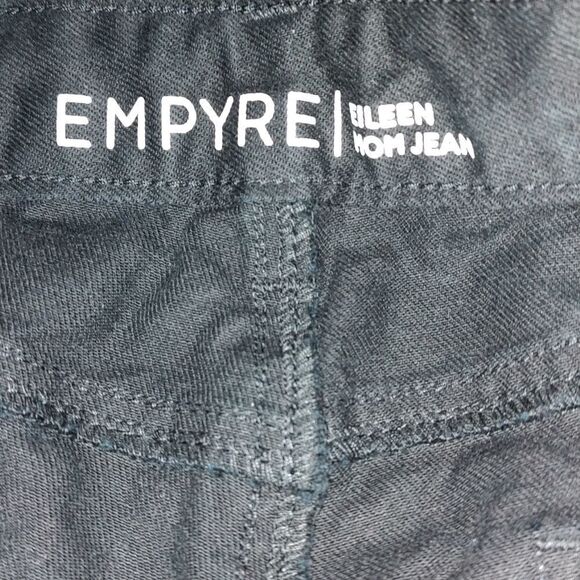 Empyre Eileen Checkerboard Stripe Black Mom Jeans Sz 7 - Picture 9 of 10